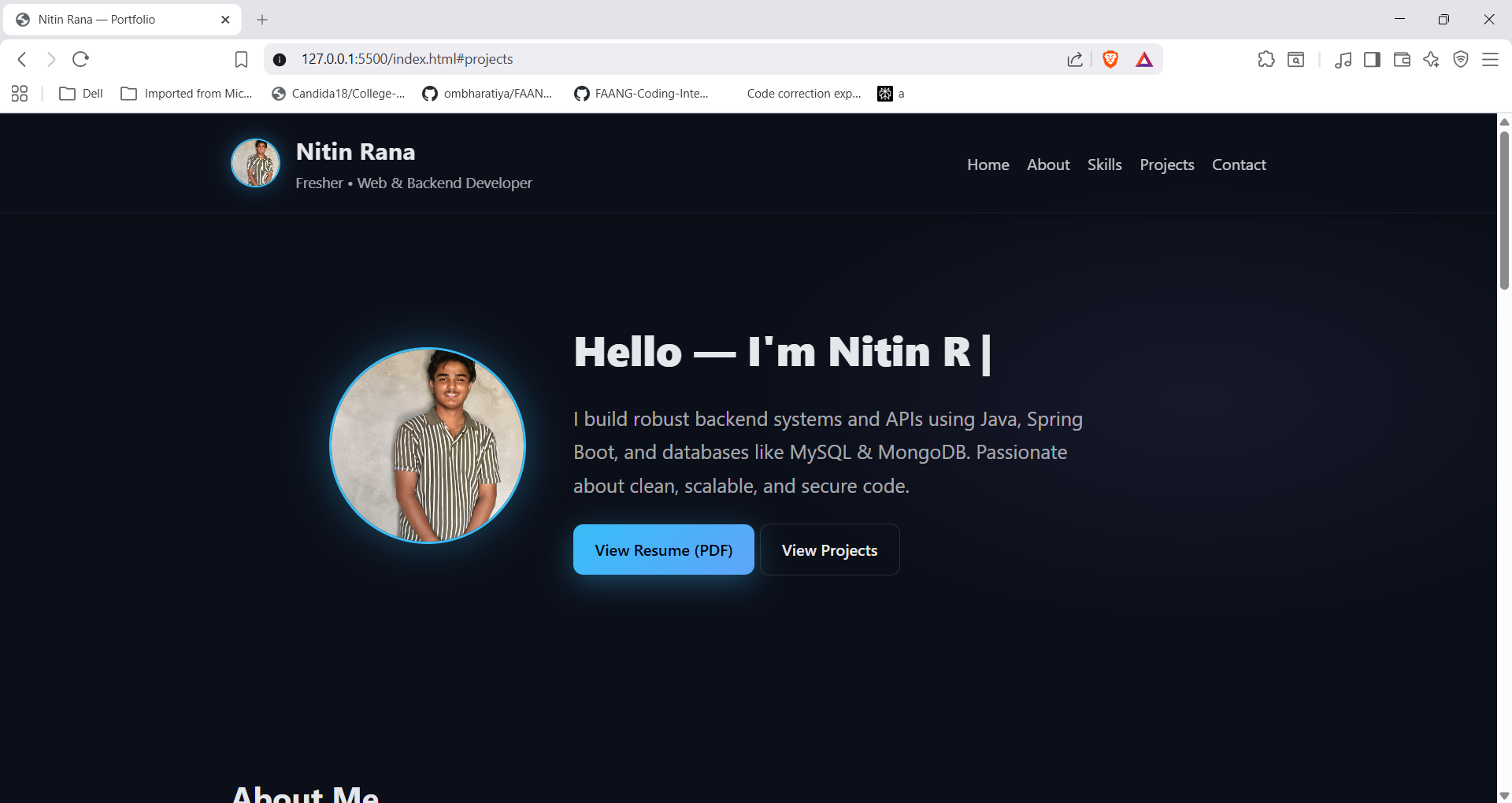 GitHub - Rana011-engg/nitin-rana-portfolio