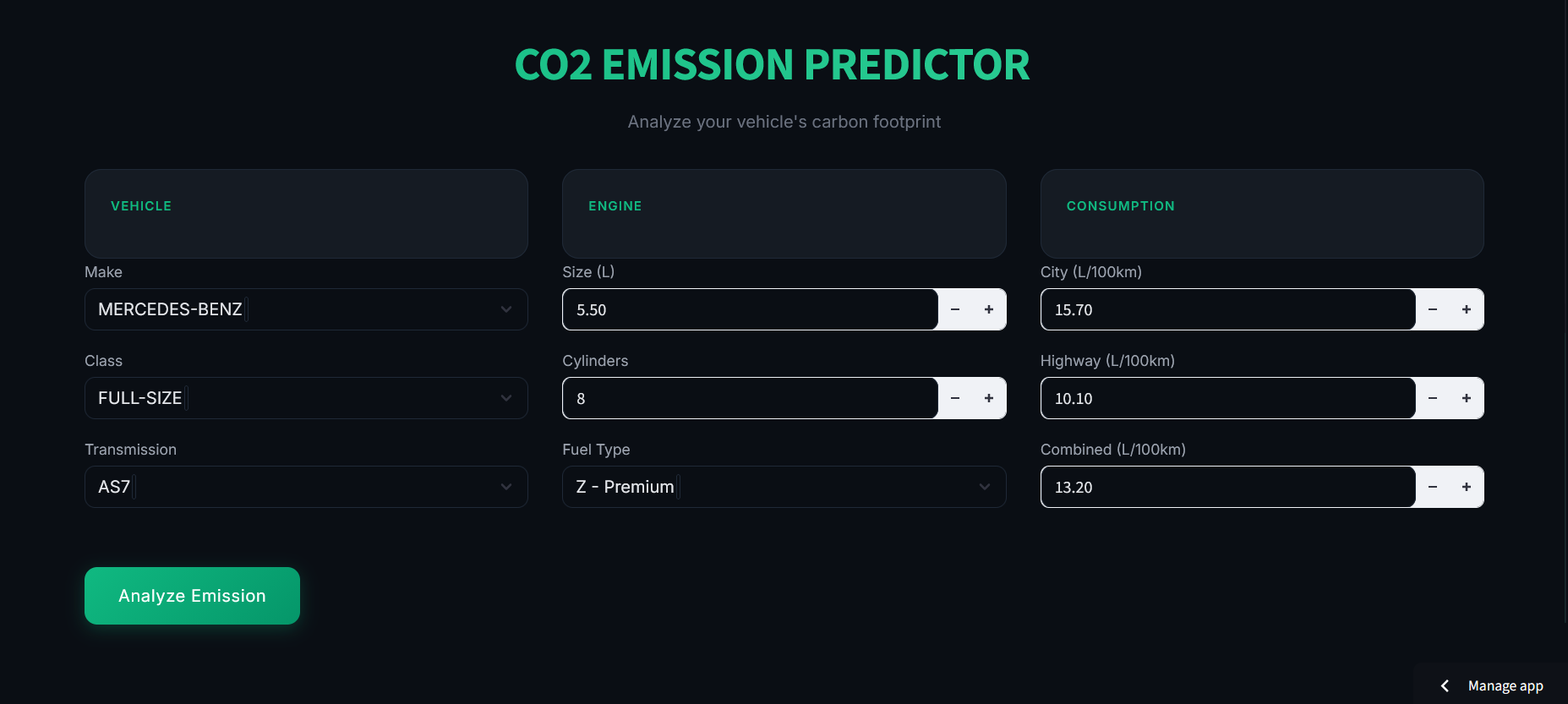 CO2_Emission_Predictor