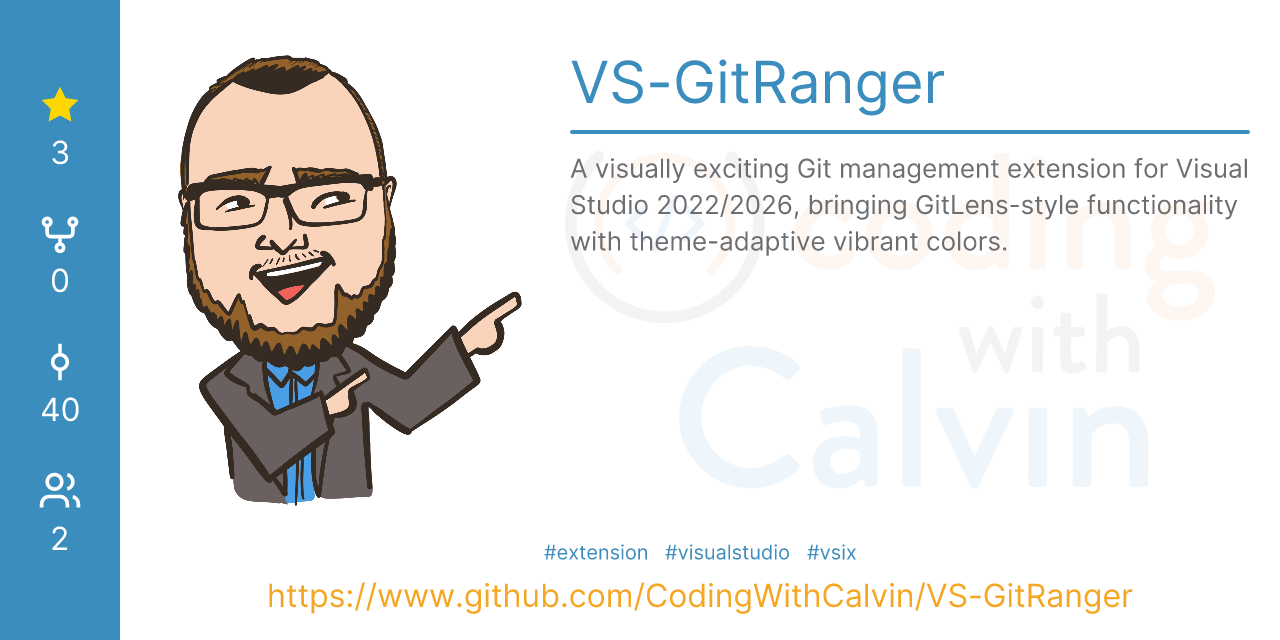 Releases · CodingWithCalvin/VS-GitRanger · GitHub