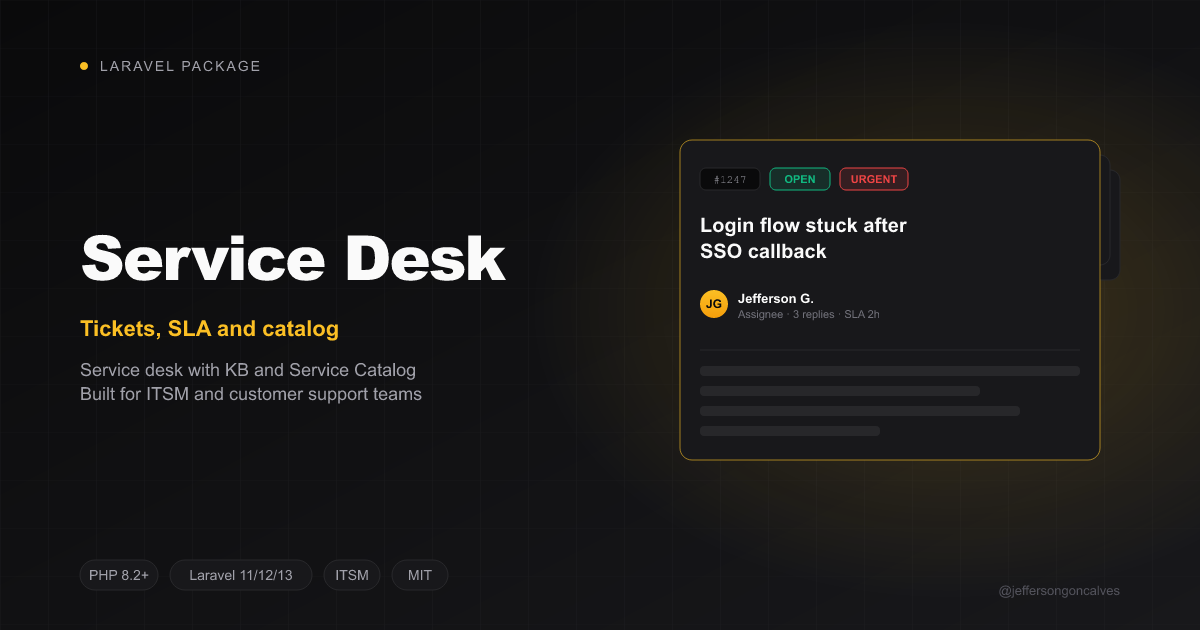 laravel-service-desk