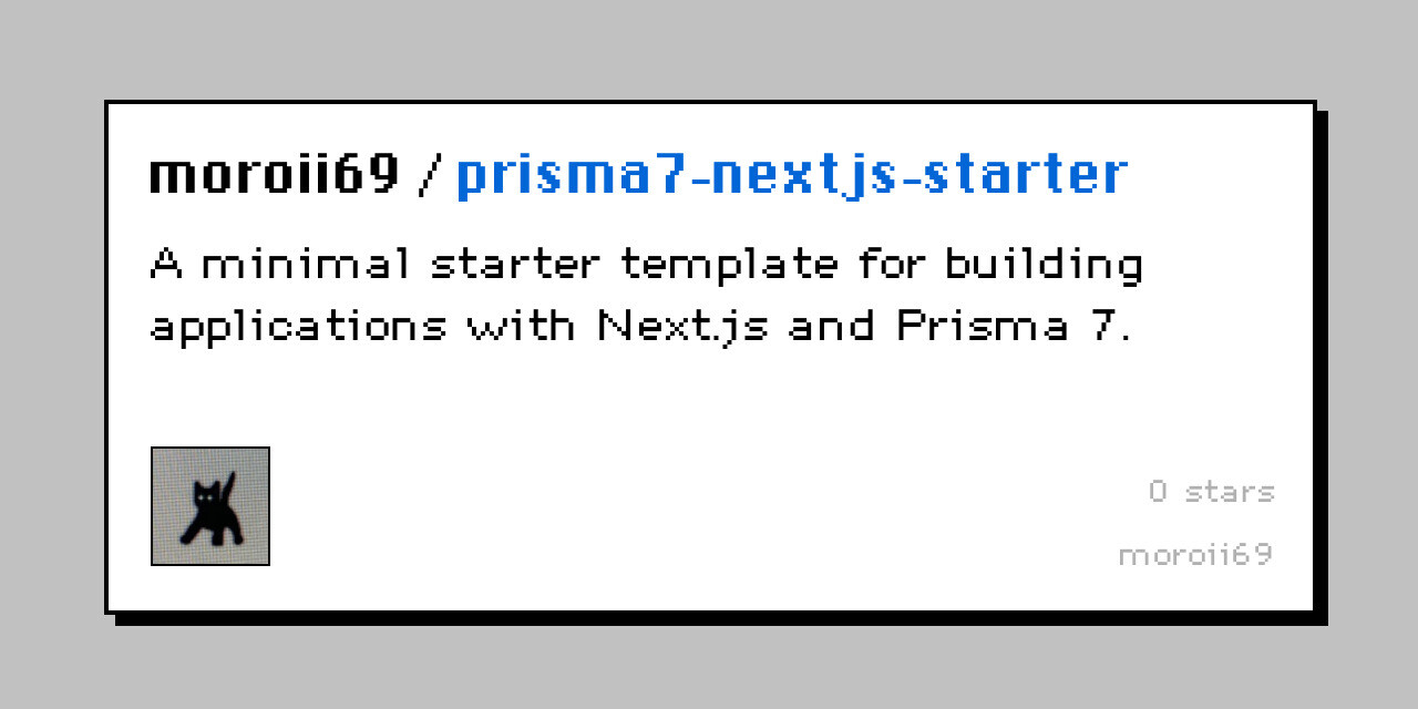 prisma7-nextjs-starter