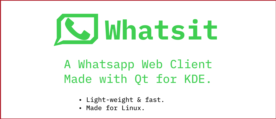 GitHub - devlinman/whatsit: Qt6-Webengine based Whatsapp web Desktop ...