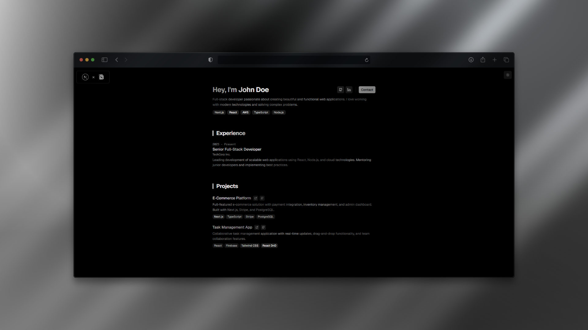 portfolio-nextjs-notion