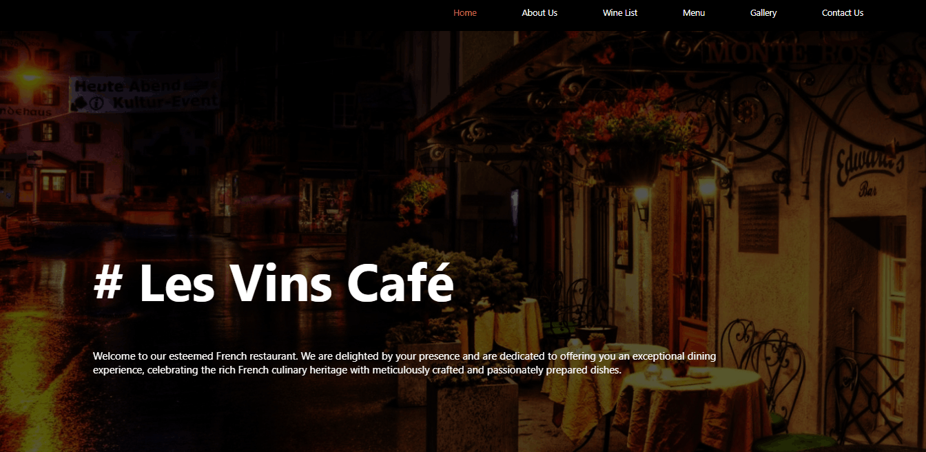 GitHub - indumaelwaththa/Les_vince_cafe: simple front end dev for a ...