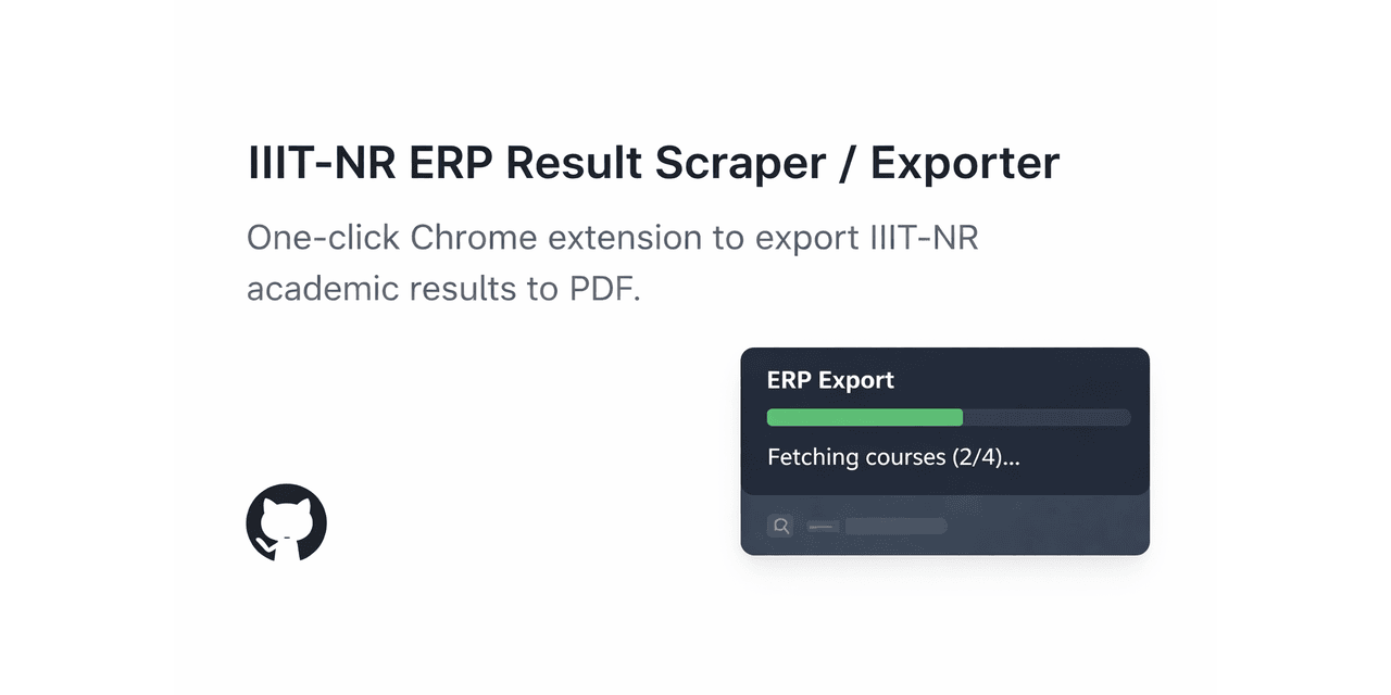 GitHub - DeV-433/erp-result-exporter: A Chrome extension to extract and ...