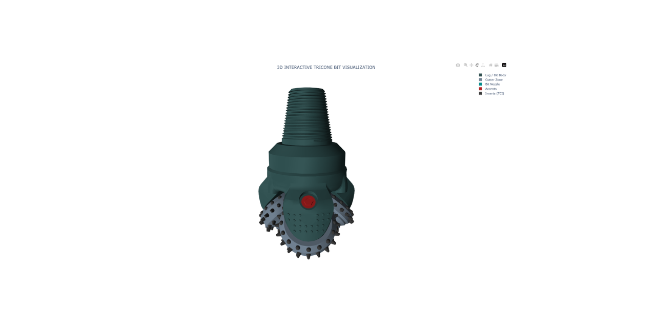 Tricone-Bit-3D