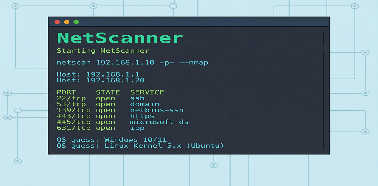 GitHub - maariooors/netscan: Fast and lightweight network scanner for ...