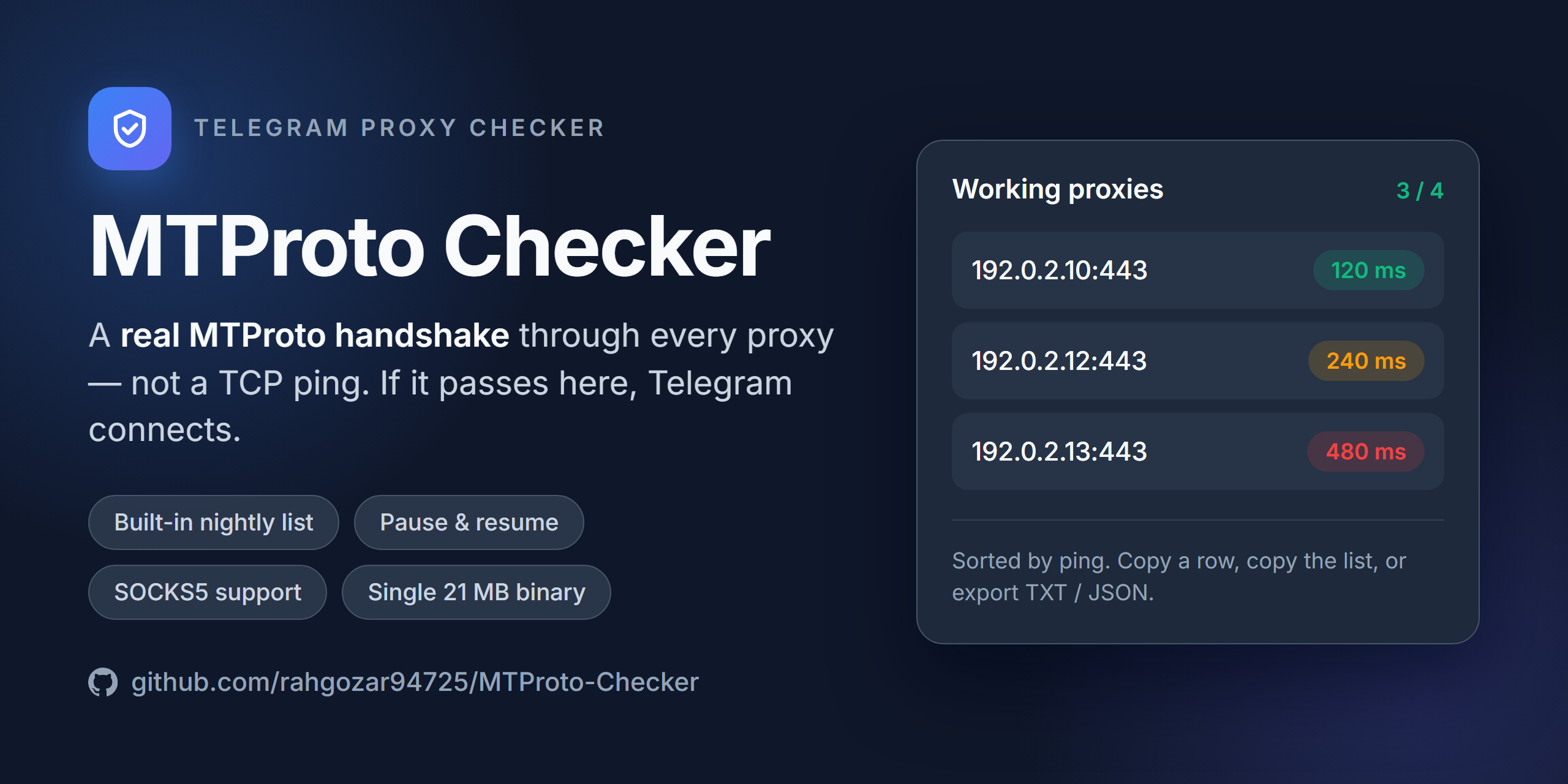 MTProto-Checker