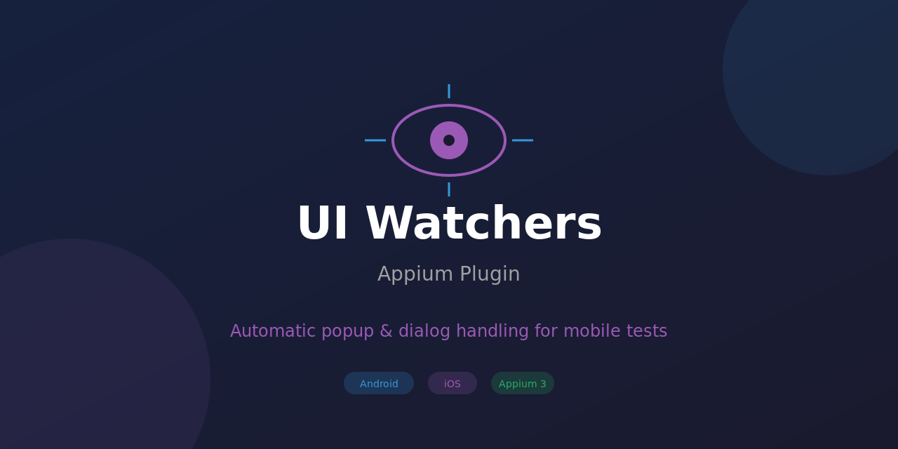 GitHub - rajvinodh/uiwatchers: Appium plugin to automatically handle ...