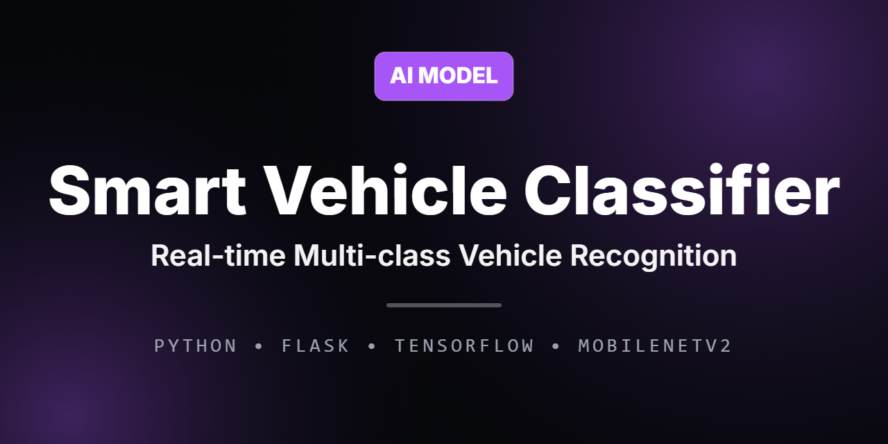 GitHub - lwinlwinchohtike/Smart-Vehicle-Classifier: AI-powered vehicle ...