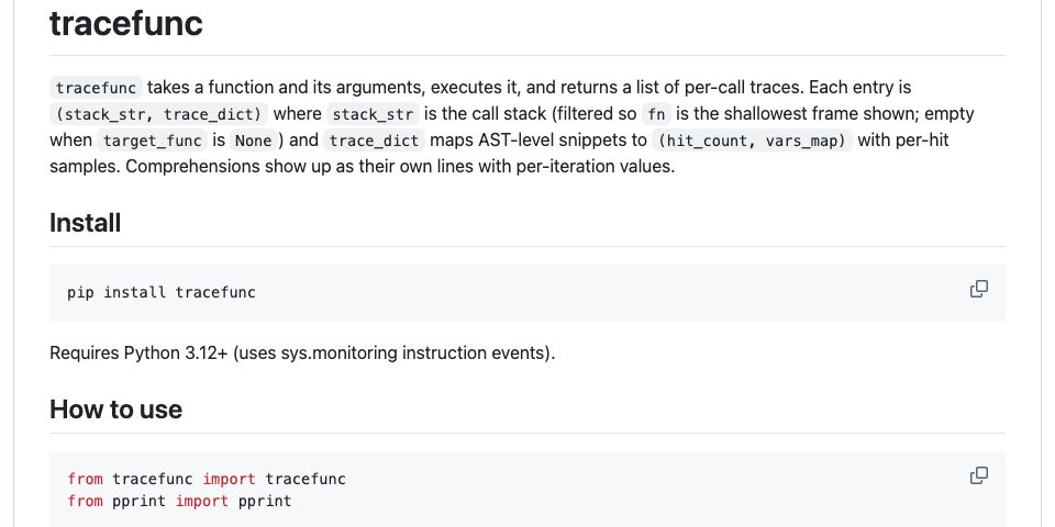 GitHub - AnswerDotAI/tracefunc: AST-level execution tracing via sys ...