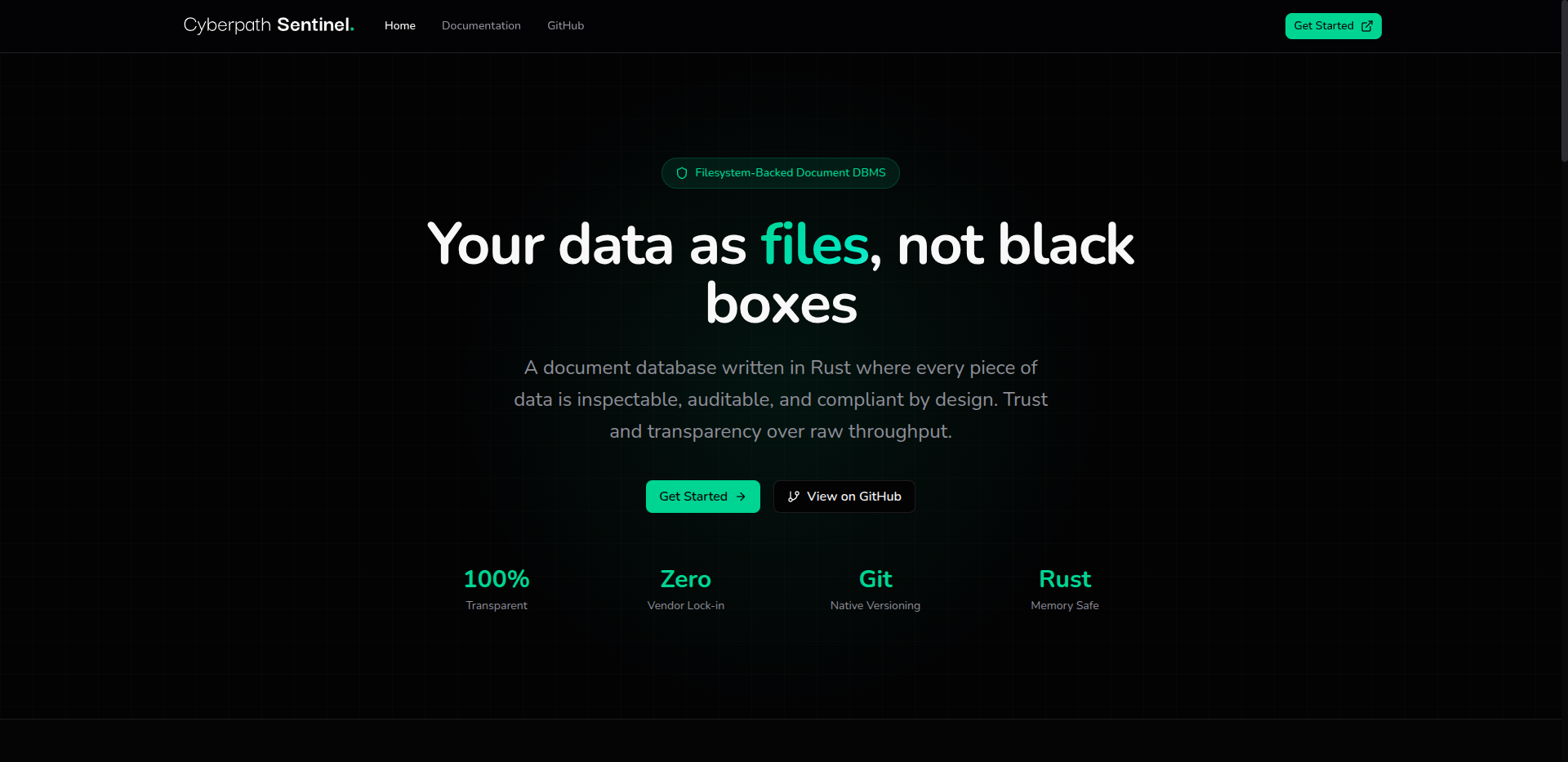 GitHub - cyberpath-HQ/sentinel: Sentinel is a filesystem-backed ...