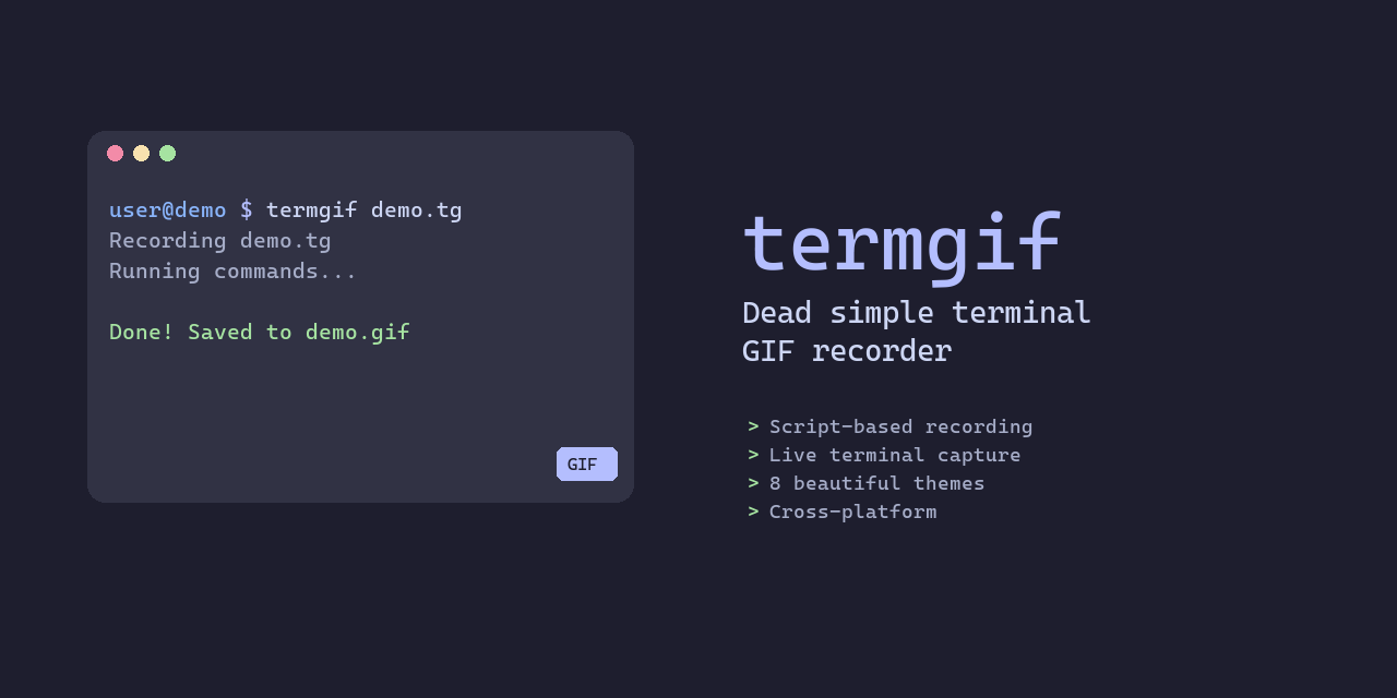 GitHub - aayushadhikari7/termgif: Dead simple terminal GIF recorder ...