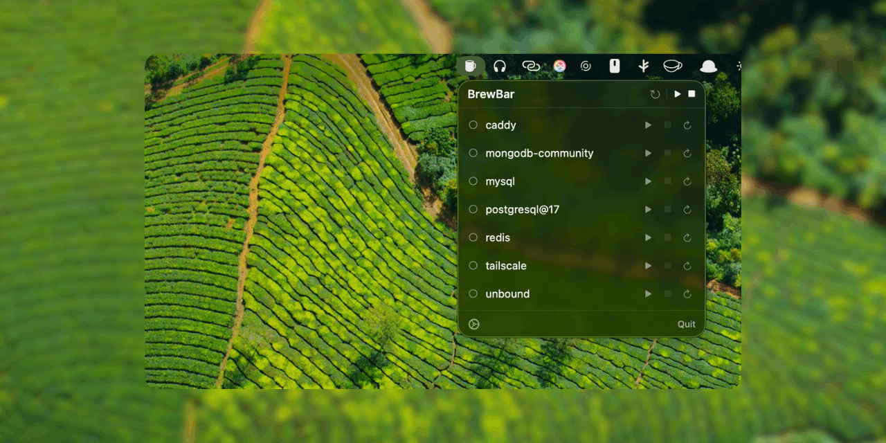 Show HN: BrewBar – a native macOS menubar app to manage Homebrew services