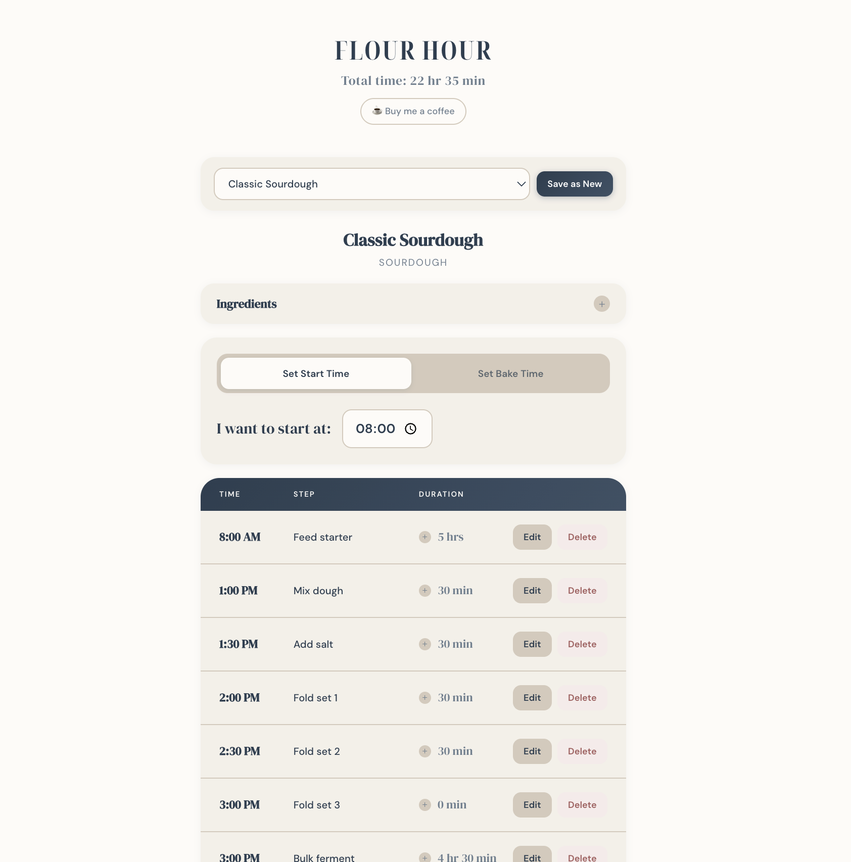 GitHub - YaninaTrekhleb/flour-hour: Flour Hour - A bread baking ...