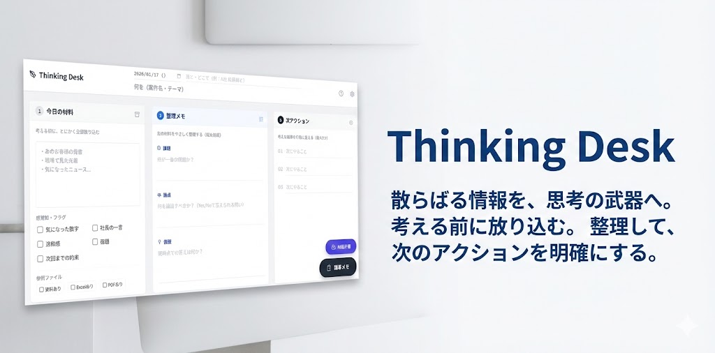 GitHub - spc-jp/thinking-desk · GitHub