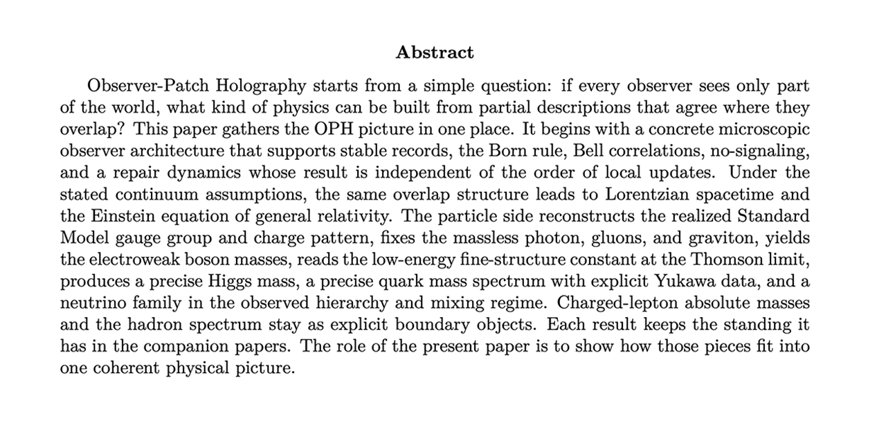 observer-patch-holography