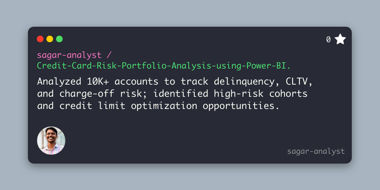 GitHub - sagar-analyst/Credit-Card-Risk-Portfolio-Analysis-using-Power ...