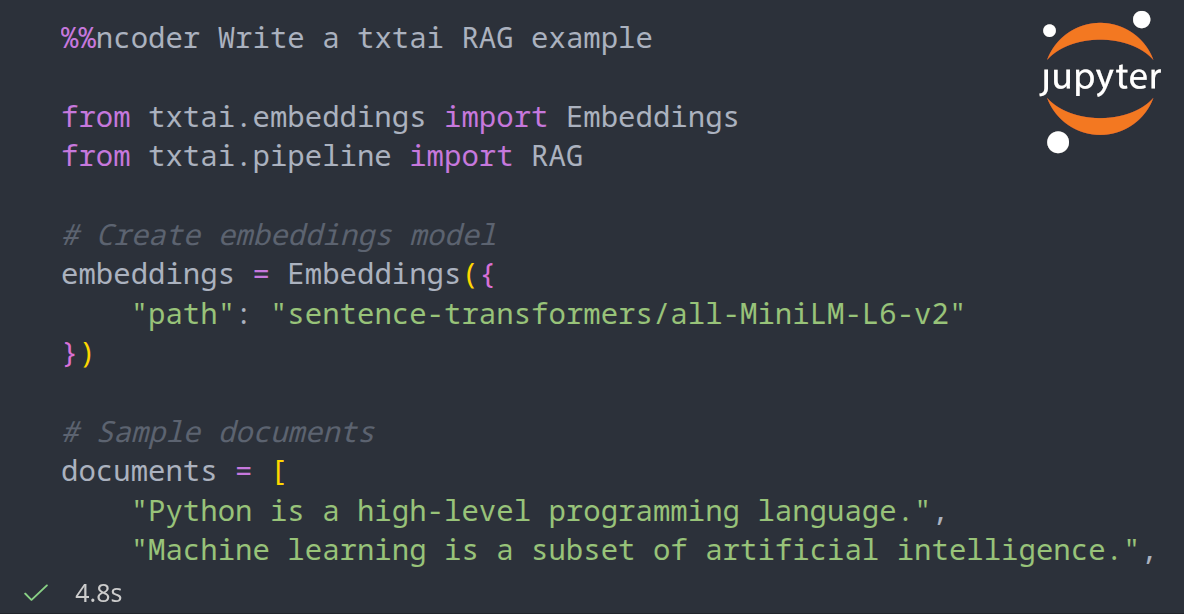 GitHub - neuml/ncoder: 💫 Open-Source AI coding agent that integrates ...