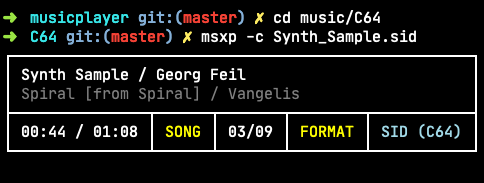 GitHub - sasq64/musicplayer · GitHub