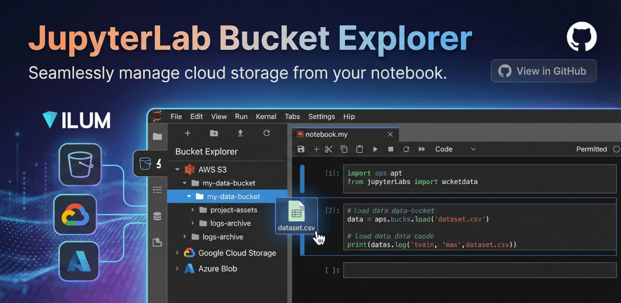 GitHub - ilum-cloud/jupyterlab-bucket-explorer: A modern, multi-cloud ...