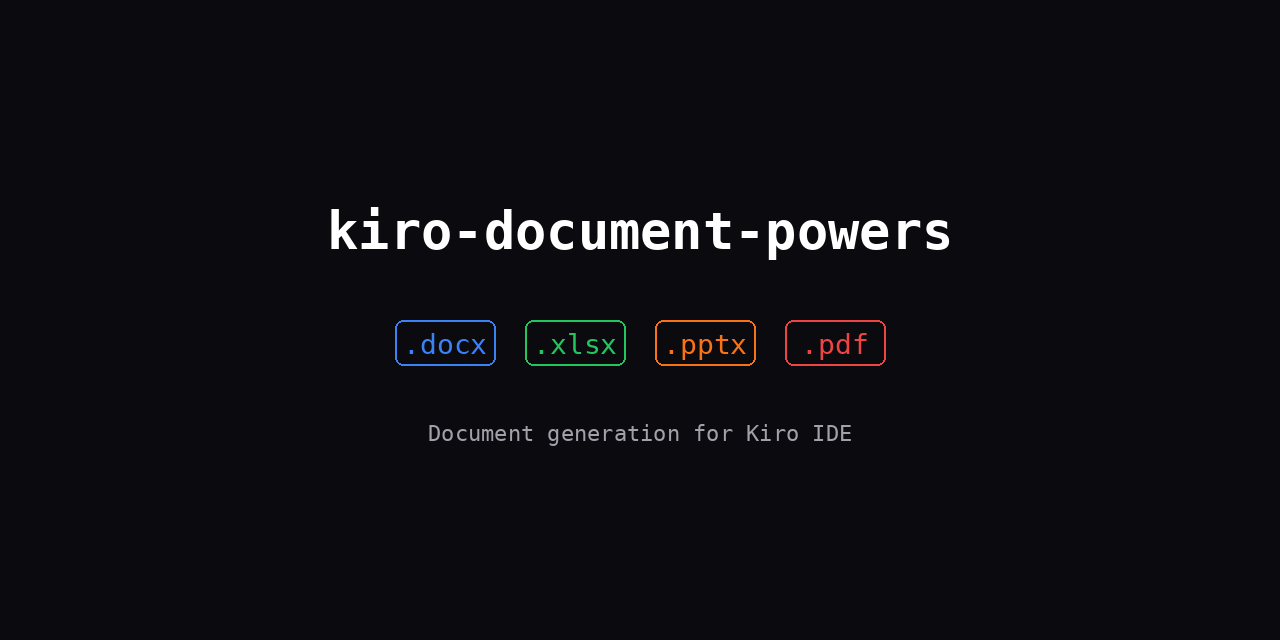 GitHub - ellyquence/kiro-document-powers · GitHub