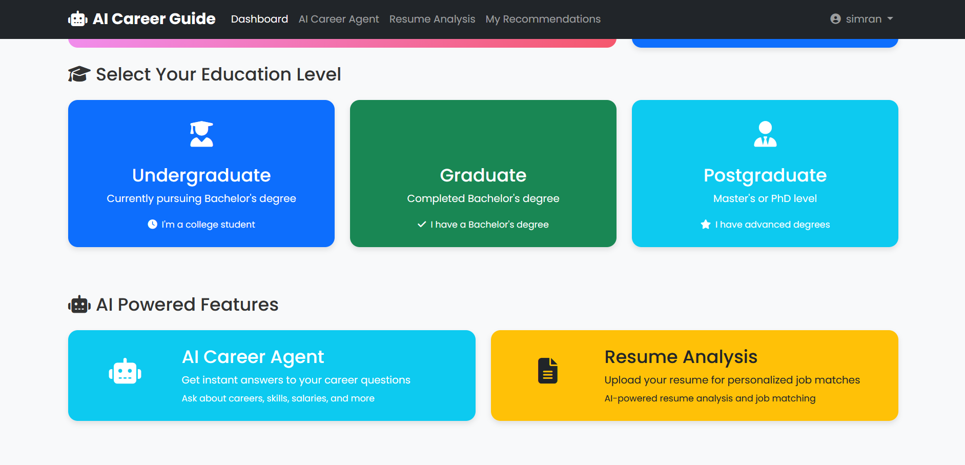 GitHub - simran-dev26/AI-Based-Career-Guidance-System: AI-Based Career ...