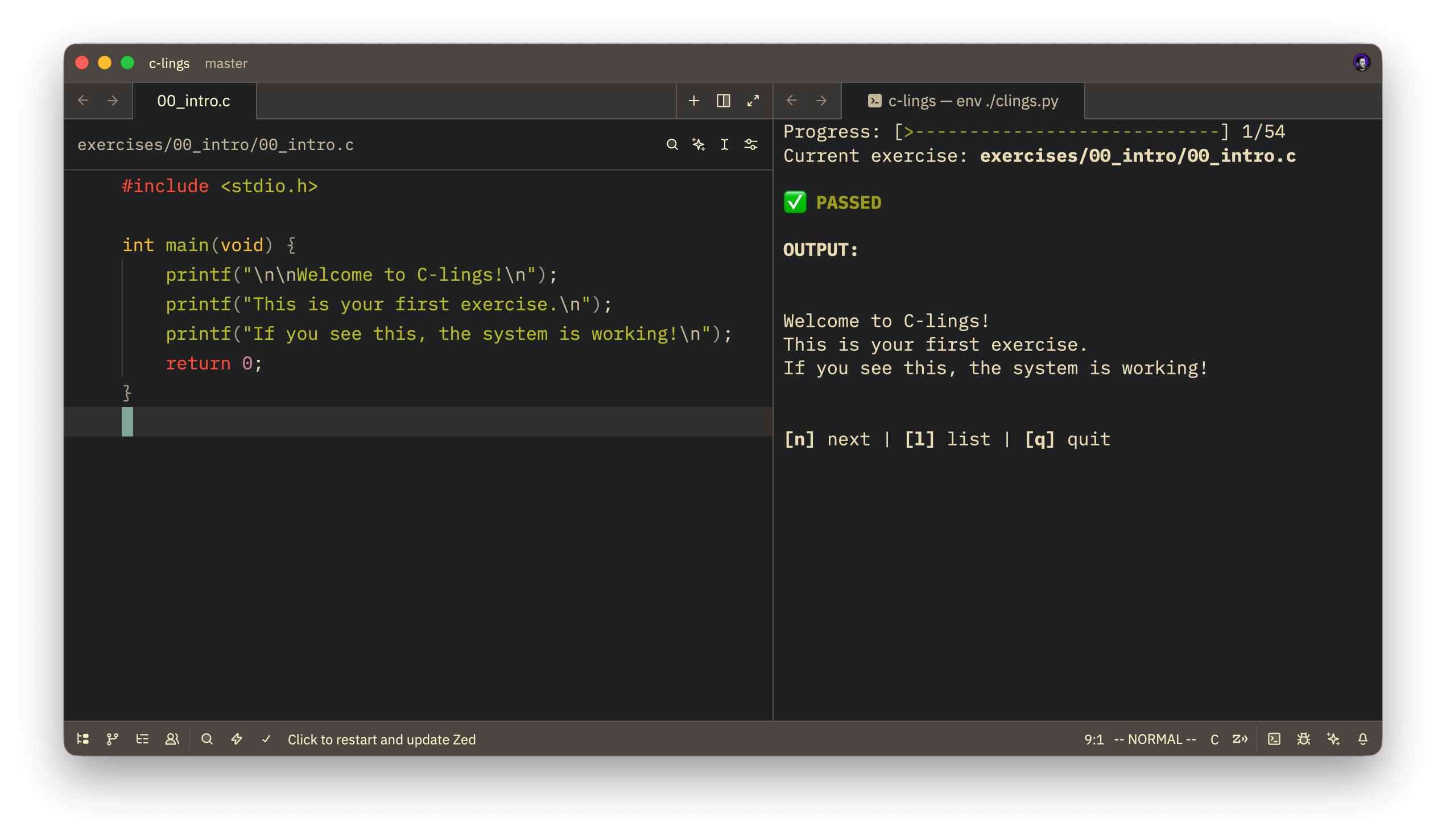 Show HN: Clings – Learn C through interactive, Rustlings-style exercises
