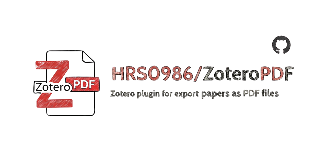 GitHub - HRS0986/ZoteroPDF: Zotero plugin for export papers as PDF ...