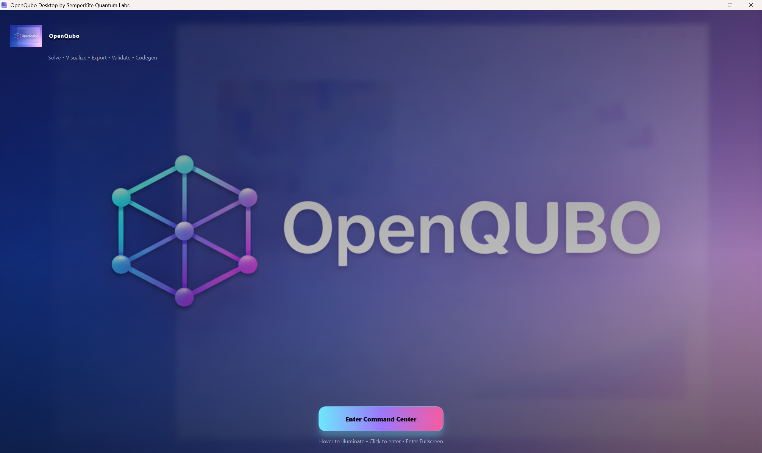 GitHub - SemperKite-Quantum-Labs/OpenQUBO: Desktop software for ...