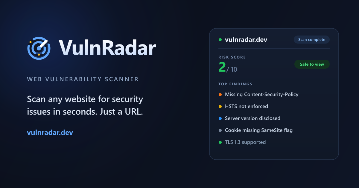 vulnradar.dev