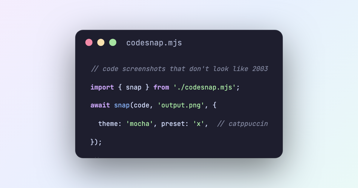 codesnap