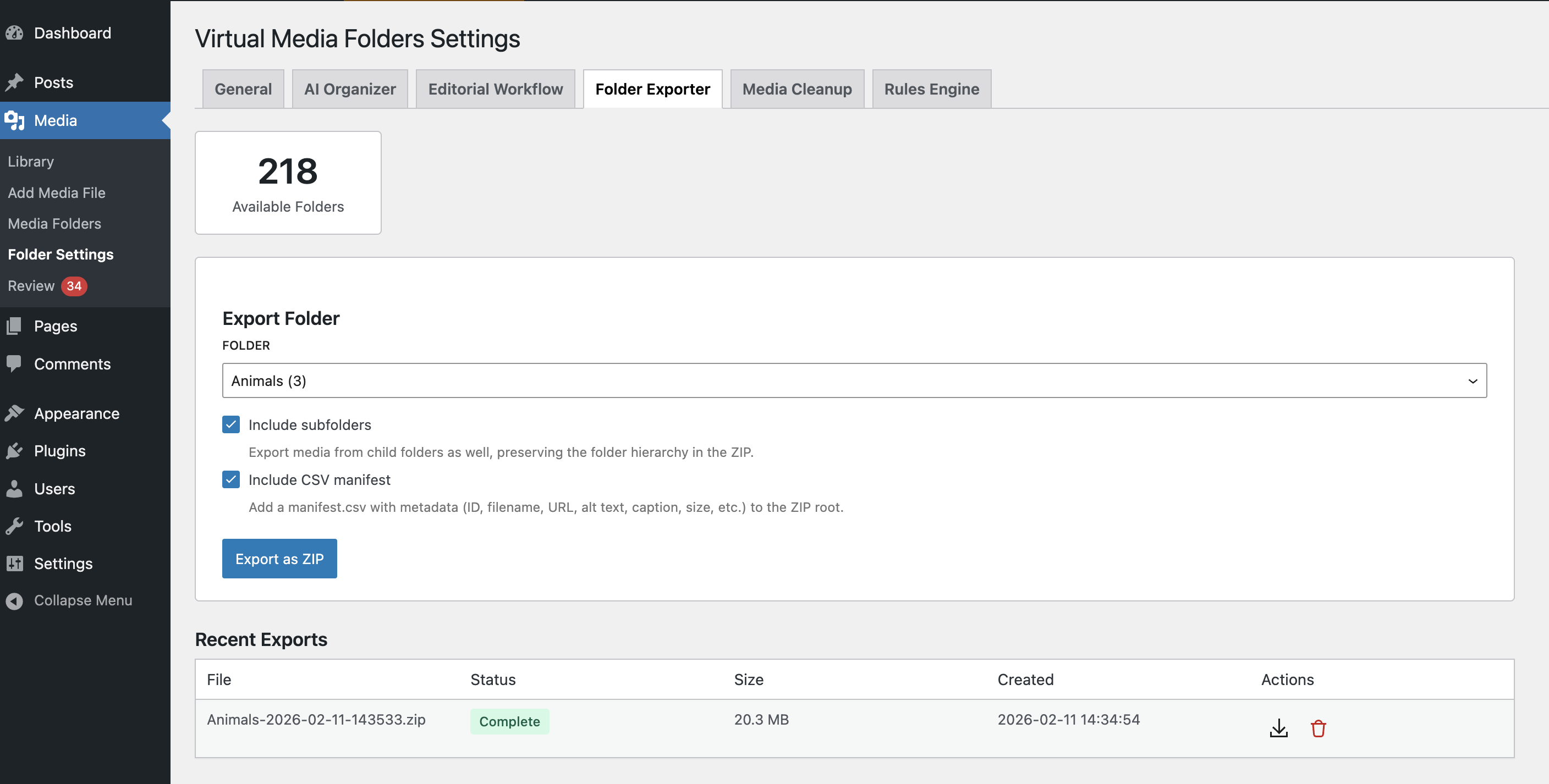 vmfa-folder-exporter