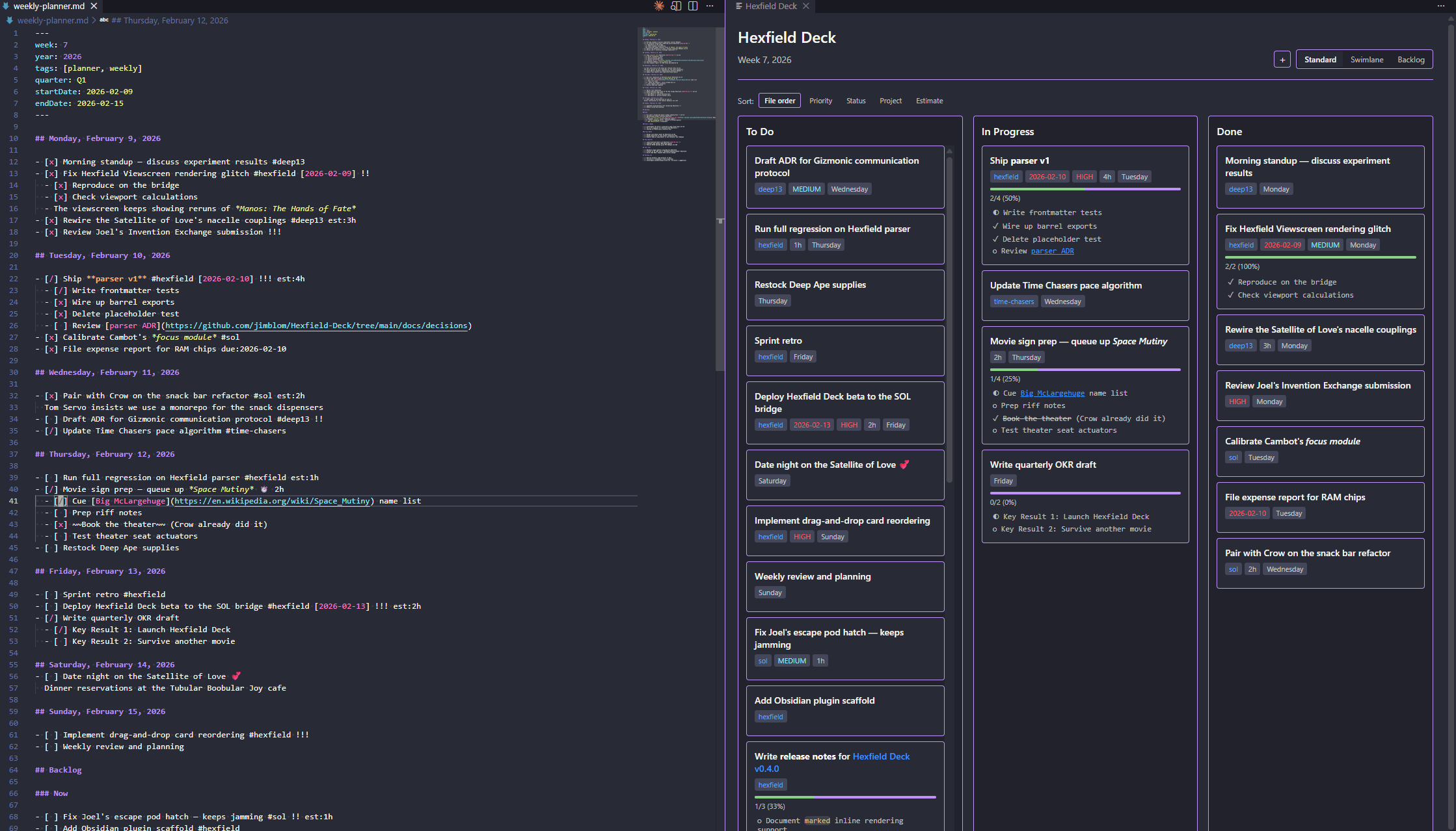 GitHub - jimblom/Hexfield-Deck: Hexfield Deck is a markdown-powered ...