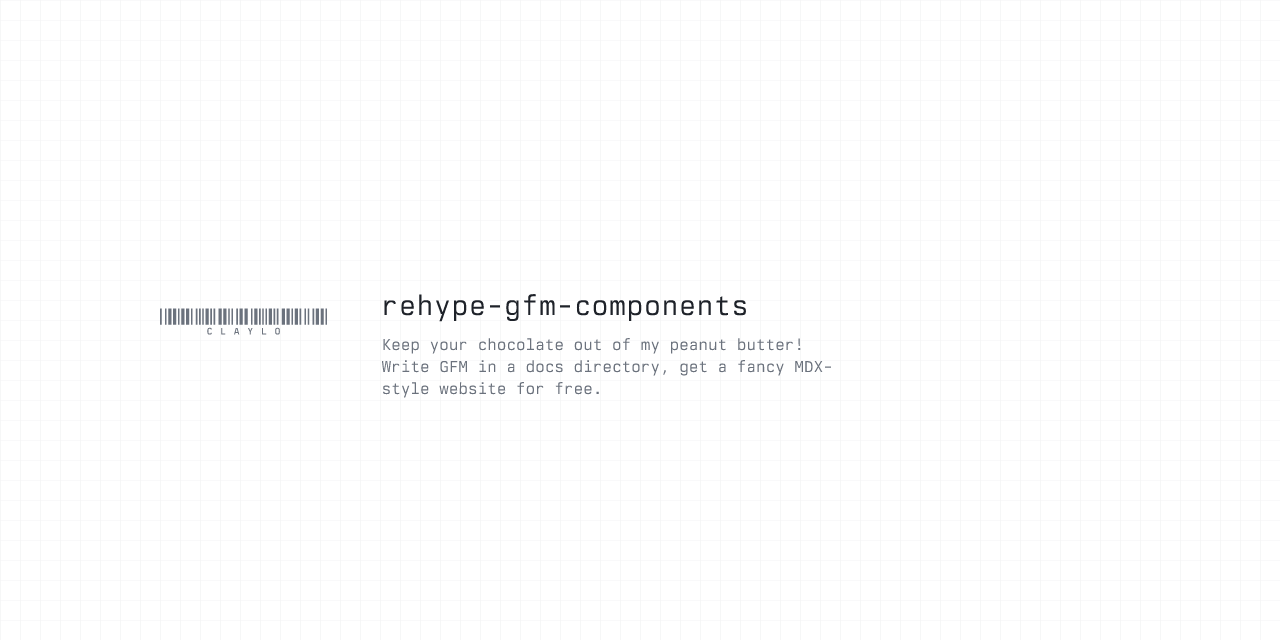 rehype-gfm-components