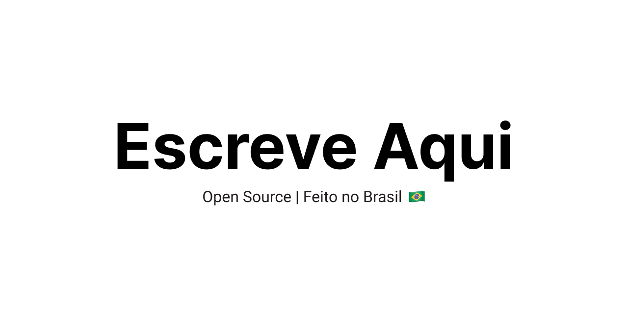escreveaqui