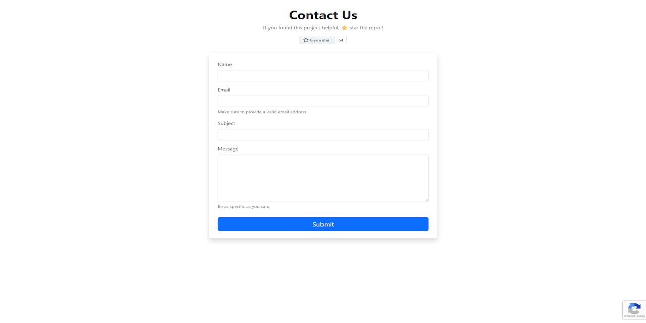 Simple-Universal-Contact-Form