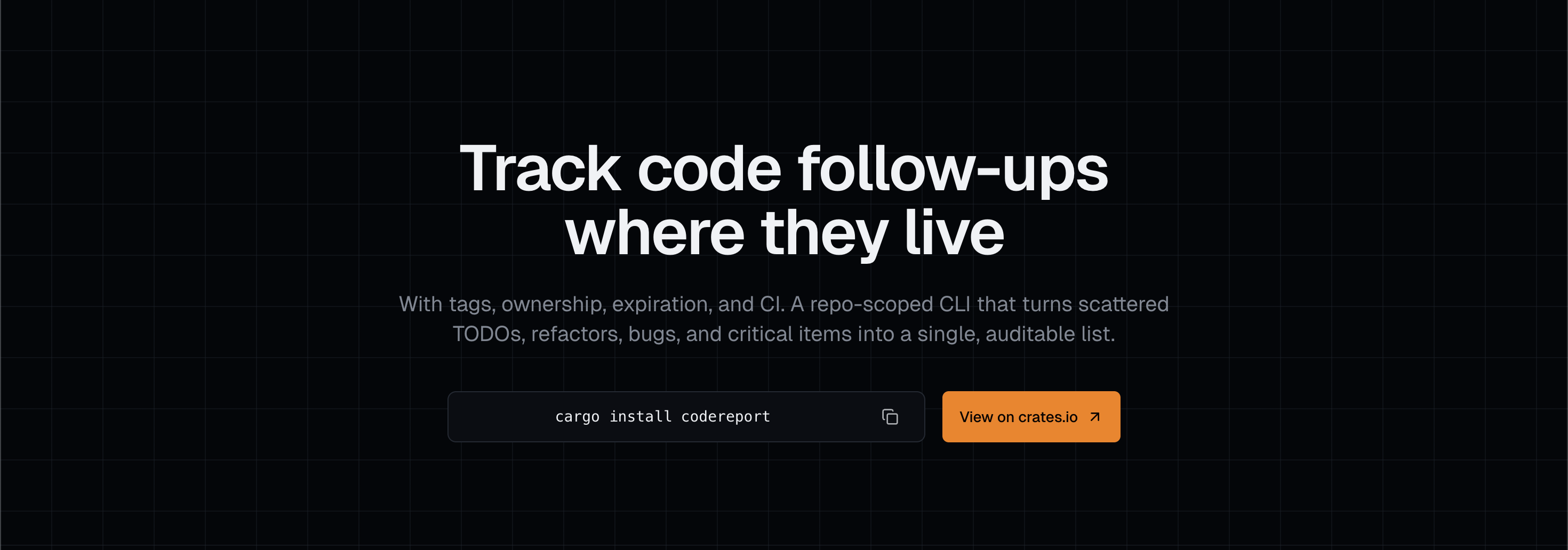 GitHub - Pulko/codereport: Repo-scoped CLI for code reports: track ...