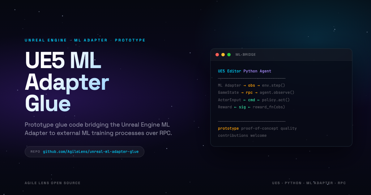 GitHub - AgileLens/unreal-ml-adapter-glue: Prototype glue code for ...