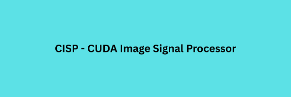 CISP---Cuda-ISP-Pipeline