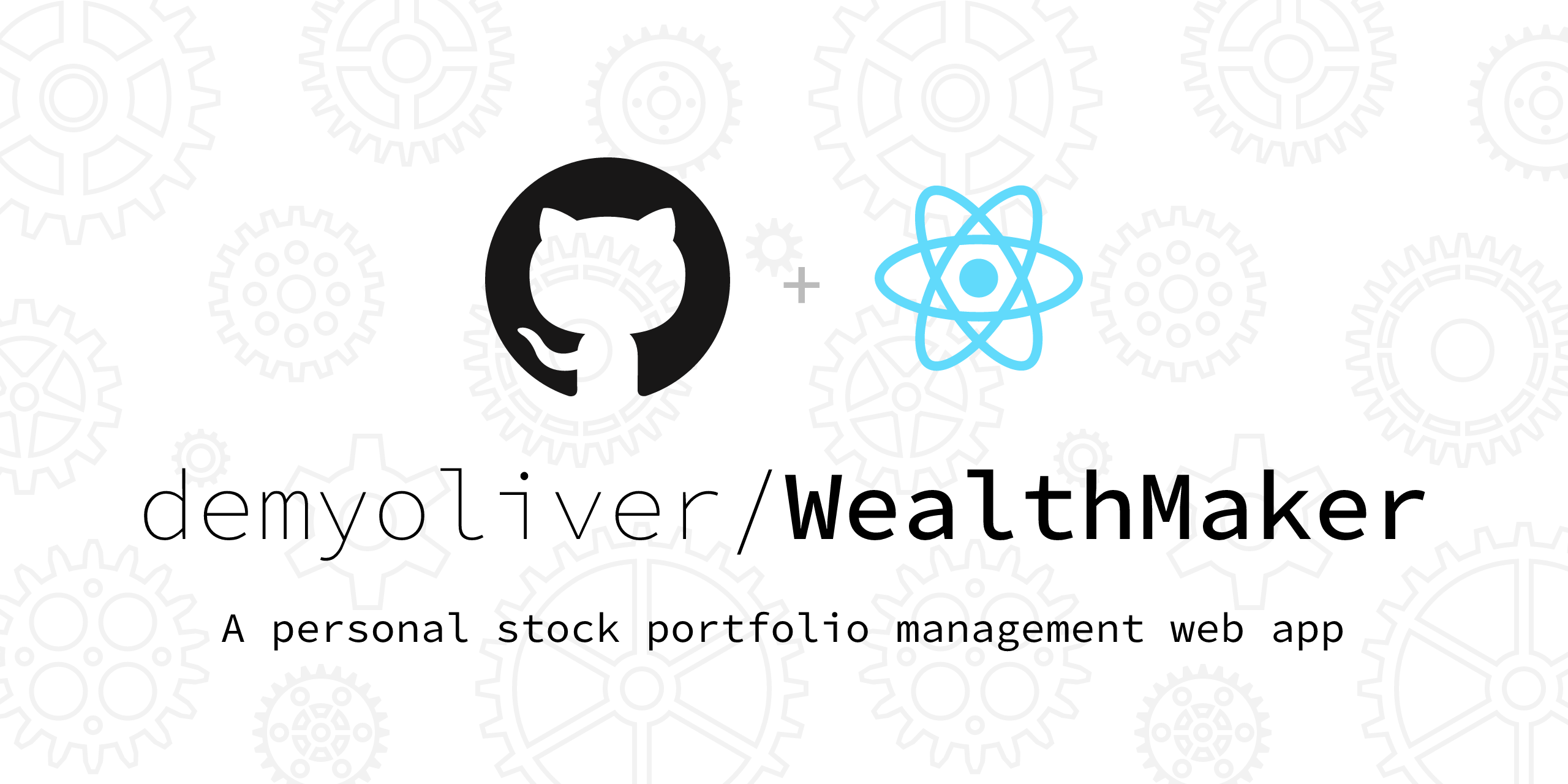 GitHub - demyoliver/WealthMaker: A personal stock portfolio management ...