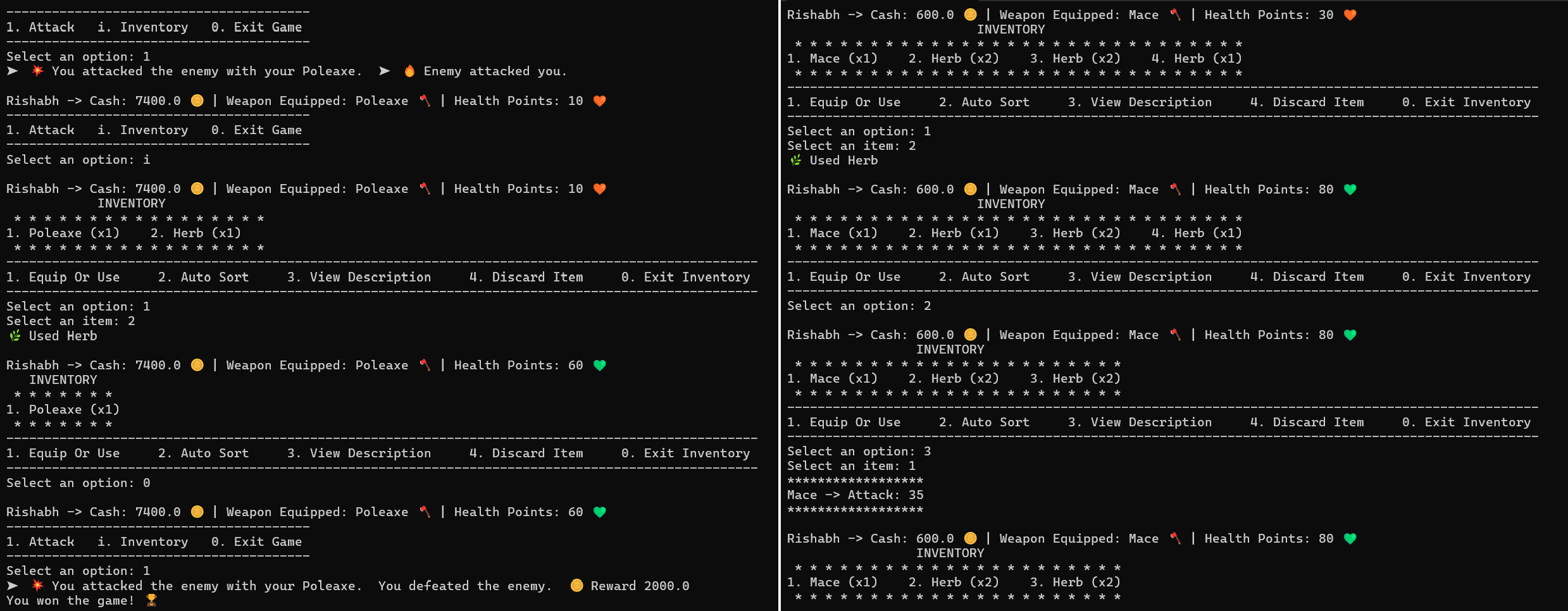 GitHub - RishabhSinghal04/Dungeon_Explorer: Terminal RPG showcasing ...