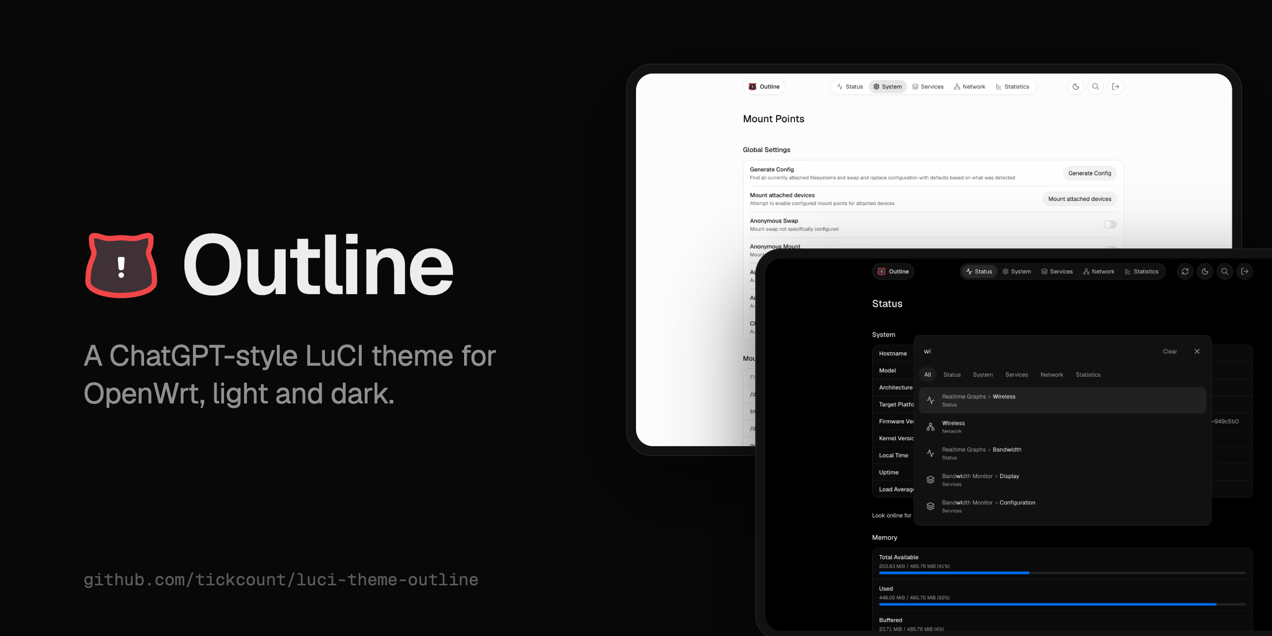 luci-theme-outline