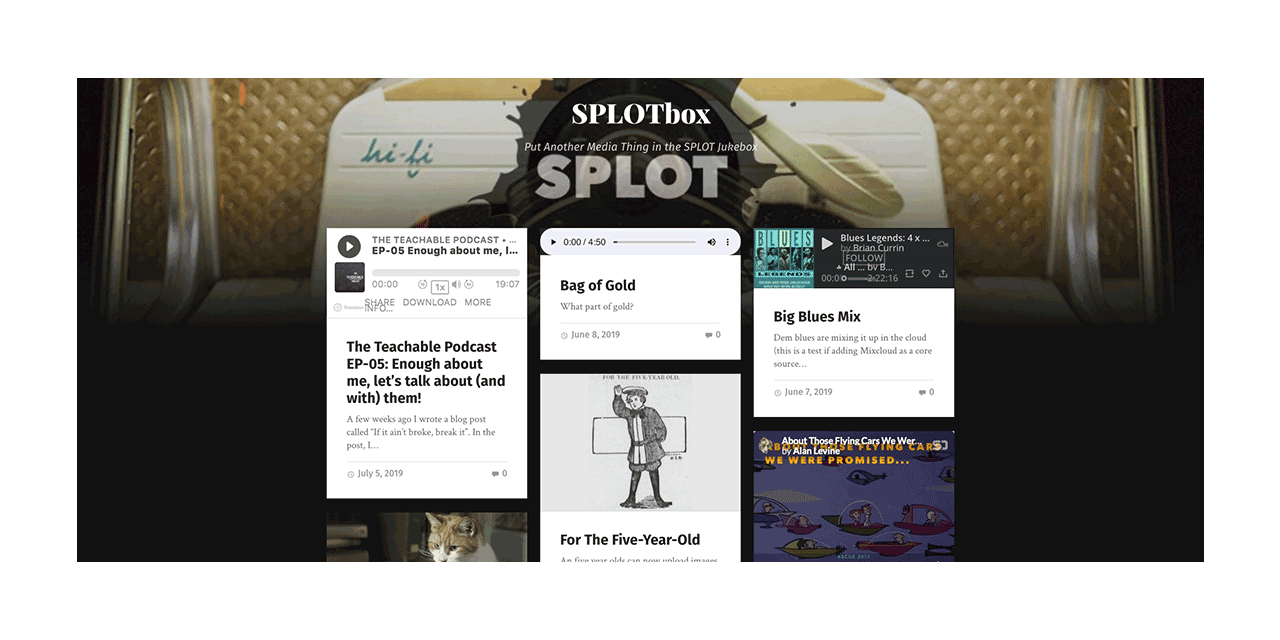 GitHub - cogdog/splotbox: A WordPress SPLOT theme for building ...