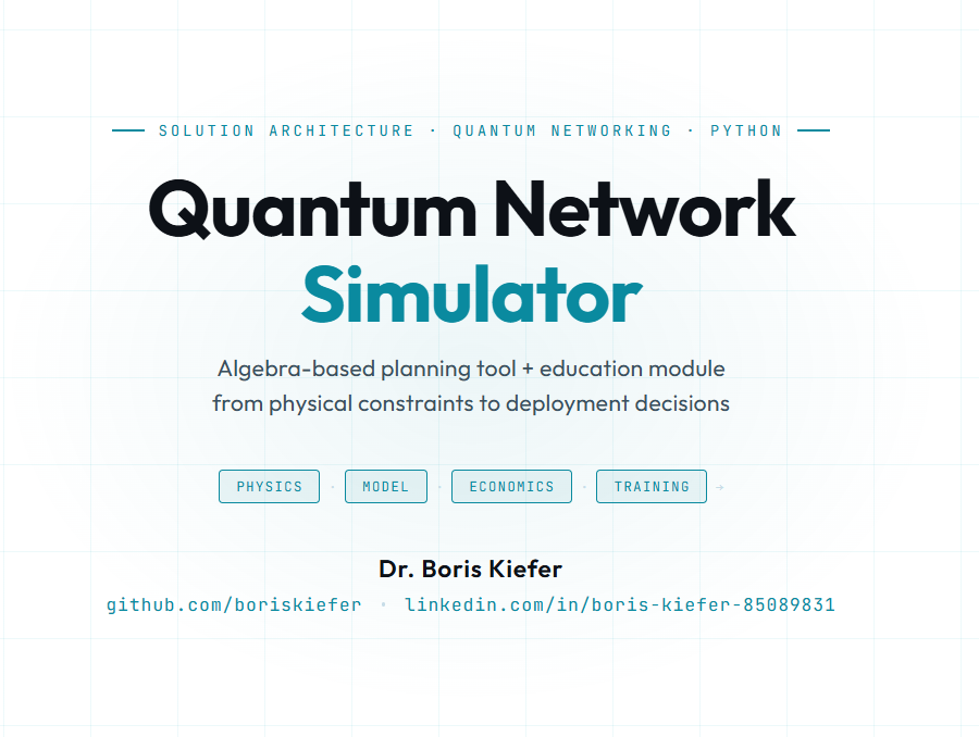 GitHub - boriskiefer/quantum-network-simulator: Auditable planning ...