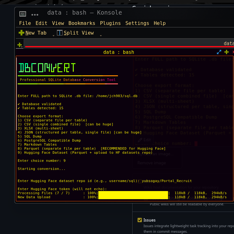 GitHub - PortalRecruitLLC/dbconvert: an interactive CLI tool for linux ...