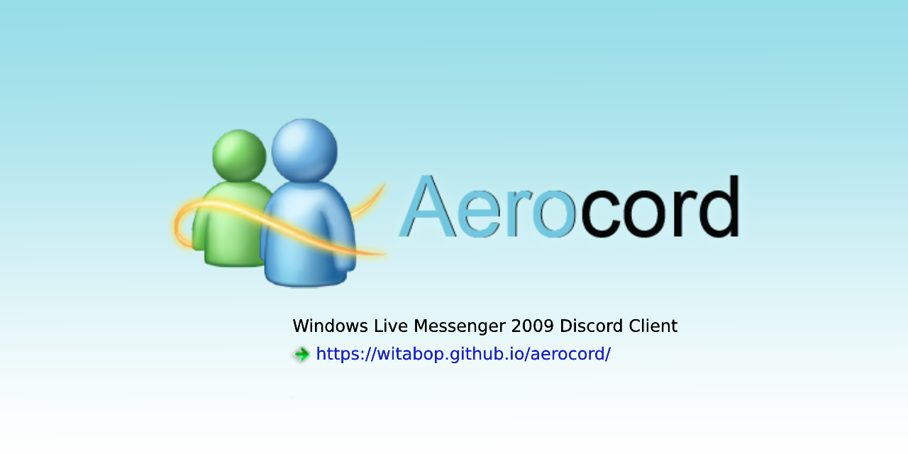 GitHub - witabop/aerocord: Electron & Python rewrite of Aerochat, a WLM ...