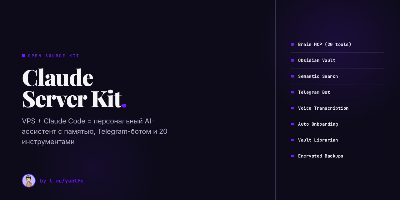GitHub - doffskiii/claude-server-kit: Turn a VPS into an AI-powered ...