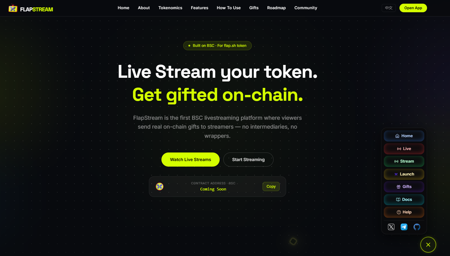 GitHub - flapstream/flapstream-for-flap.sh-web-app: FlapStream — BSC ...