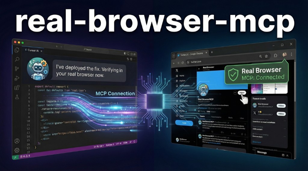 GitHub - ofershap/real-browser-mcp: MCP server + Chrome extension that ...